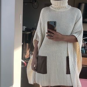 Michael Kors Leather Pocket Sweater